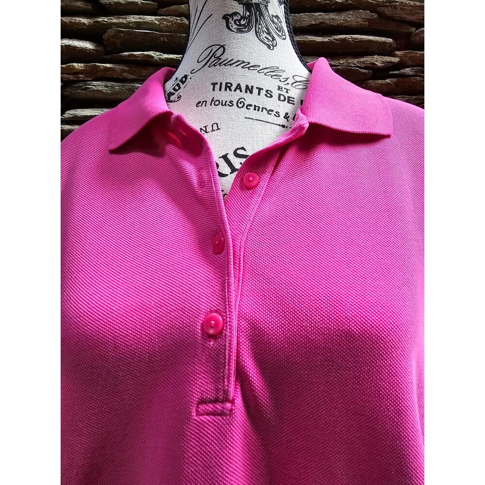 Size L Orvis Hot Pink Golf Shirt - Picture 2 of 4